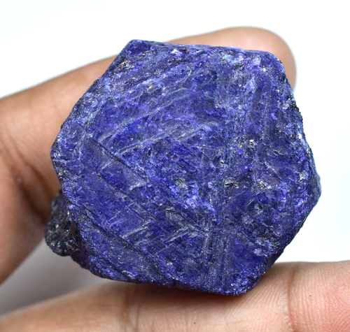 264.70 CT Natural HUGE Blue Sapphire Certified Earth-Mined Facet Specimen Rough - Picture 4 of 5
