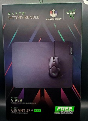 Razer Victory Bundle , Razor Viper Mouse / Razer Gigantus V2 Medium Mat -NEW