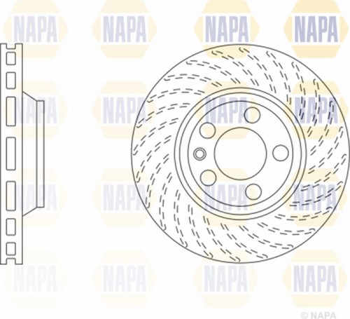 Fits Audi Q7 2006-2015 Porsche Cayenne 2003-2018 Brake Disc Front Right NAPA - Picture 2 of 2