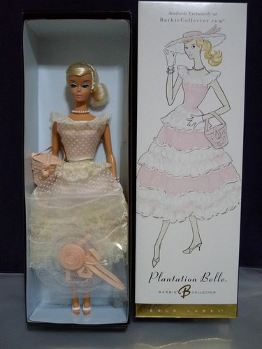 Mattel Barbie Reprint Gold Label Limited Edition Plantation Belle 2004 unused - 第 1/7 張圖片