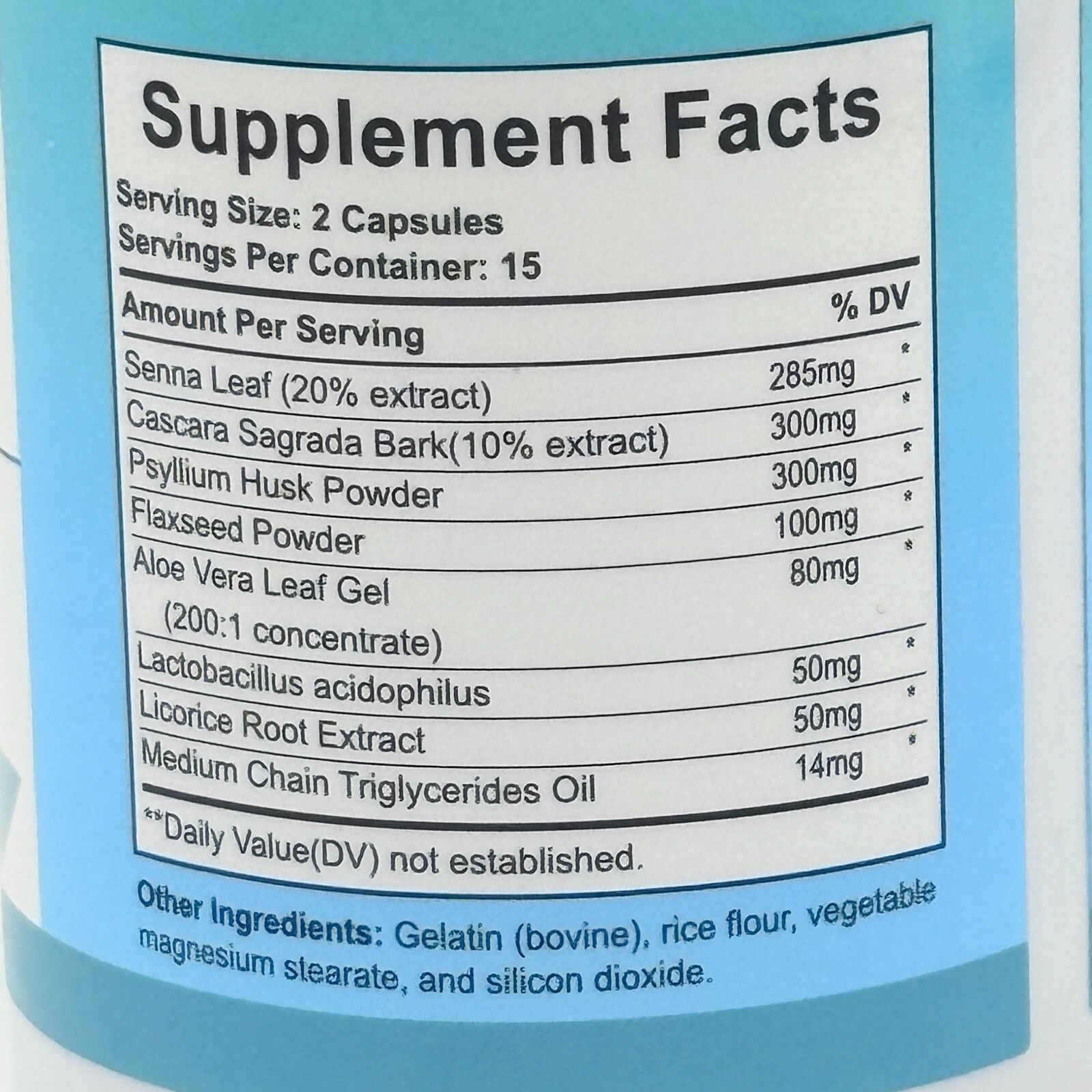 15 Day Cleanse Fast Colon Detox Cleaning Digestive Support Aloe Senna Cascara