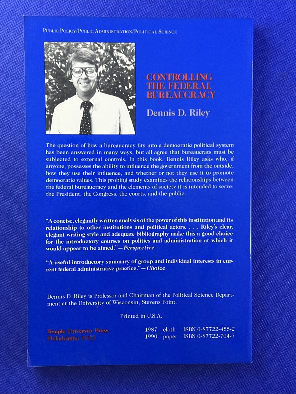 Controlling Federal Bureaucracy by Dennis D. Riley (1989, Trade ...