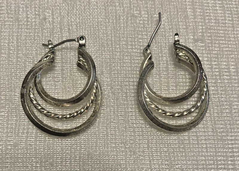 vintage y2k 90s minimalist mimimul silver earings