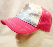 Seaworld Pink HAT Shamu Sequined Girls Youth Size 7-10
