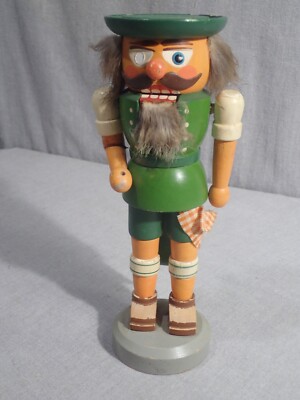 Wooden 9  Nutcracker  VTG Handmade East Germany Hergestelit In Der DDR VTG *READ