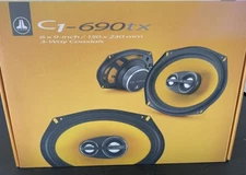 JL Audio C1-690tx Pair 6x9" 225w 3-Way Coaxial Car Speakers 60w RMS & 1" Tweeter