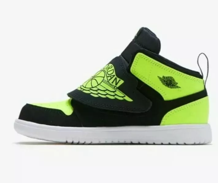 Neon yellow top air jordan 1