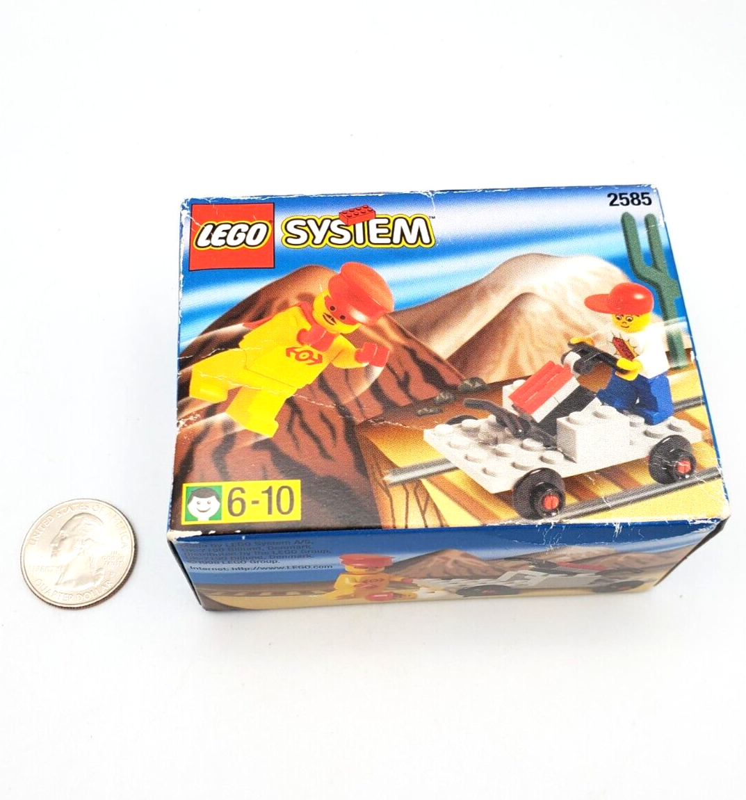 LEGO System Set 2585 Handcar Train - 1998 Retired - New Unopened