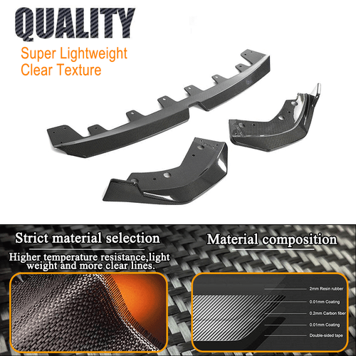 Carbon Frontlippe Front Spoiler Lippe Passt für BMW 3er G20 LCI M340i M-SPORT - Picture 8 of 11