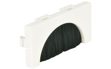 Half Brush Module Wall Faceplate Frame Cable Lead Outlet Entry Tidy Plate 25x50