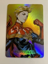 Captain Marvel Carol Danvers Goddess Anime Waifu Holo Art Card ACG Carddass Girl