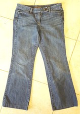 ANN TAYLOR Denim Blue Jeans-Lindsay Waist-Size 6 Petite-Zip Fly-Womens