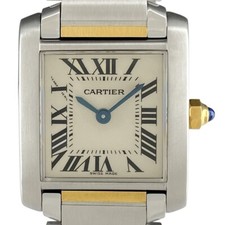 Auth Cartier Tank Francaise SM W51007Q4 Ladies wristwatch Fast Shipping