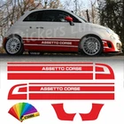 Side adhesive bands compatible abarth Fiat 500 Rally R3T RACING SETUP