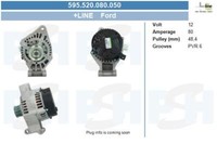 BV PSH Lichtmaschine Generator 80A 12V FüR Ford Focus II Turnier 1.6 1.4