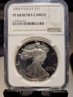 1994-P American Silver Eagle NGC PF68 Ultra Cameo