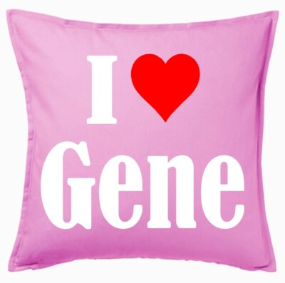 I Love Gene Kissenbezug Pink Ich Liebe Gene 112058