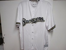 MILWAUKEE BREWERS MAJESTIC MENS HOME BASEBALL JERSEY XL NWT 90 SEWN LETTERS