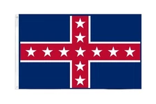 PRINTED POLYESTER 3 FEET X 5 FEET CIVIL WAR POLK FLAG - CSA - FREE SHIPPING