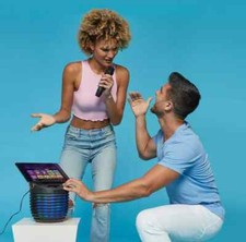 Singing Machine SingCast One Casting Bluetooth Karaoke System w/ wireless Mic.