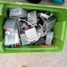 Vintage Industrial 80s Film Prop Computer Switches