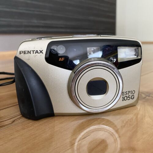 Pentax Espio 105G Point And Shoot Camera 35mm Film 38-105mm Zoom - Untested - Picture 2 of 9