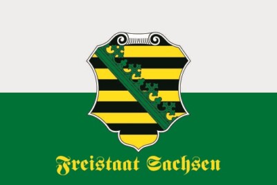 Sachsen Fahne 30x45 Cm - Freistaat Sachsen Flagge Premium Qualität