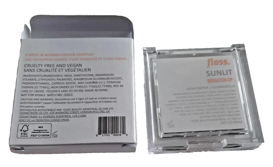 floss Brighten Up Highlighter, Sunlit, light Champagne with Ultrafine Gold Pearl - Bild 2 von 2