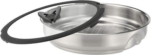 Tefal Ingenio Stainless Steel 24cm Steamer with 26cm Glass Lid - Picture 2 of 2