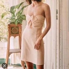 Sezane Robe Ondine FR40/US8, nude pink, NWT