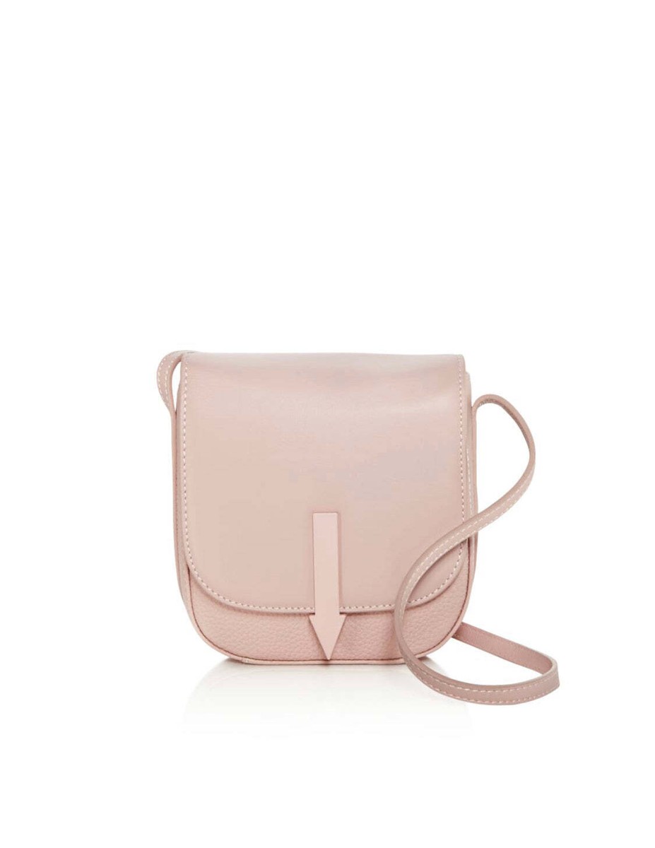 N Karen Walker Bonnie Mini Leather Saddle Bag Pink NWT! $355 | eBay