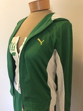 NWT PUMA Women  s Vintage GREEN track jacket, pants and top, 3pcs SET Rare, NWT