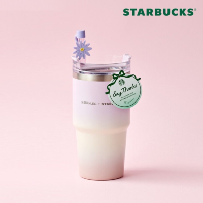 【STARBUCKS KOREA】×スタンレー サンクスフラワーステンレスボトル STARBUCKS Korea 2024 SS Thanks Flower Stanley Quencher Tumbler