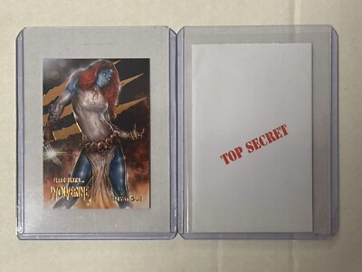2024 UD Fleer Ultra Wolverine Mystique Top Secret Mini #1/42 w/envelope Alpha