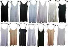 MARLON LADIES FULL UNDER SLIP PETTICOAT UK SIZES 8-32 WHITE IVORY BLACK BEIGE