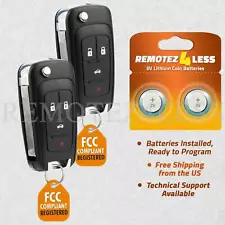 2 For 2014 2015 2016 2017 Chevrolet Impala Keyless Entry Remote Car Key Fob