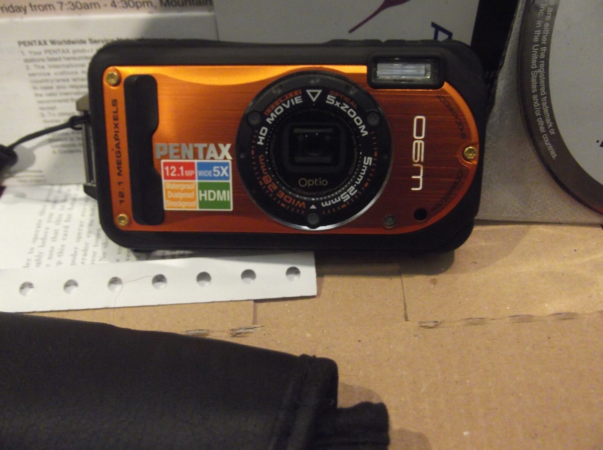 Pentax OPTIO W90 12.1MP 5x Waterproof Digital Camera