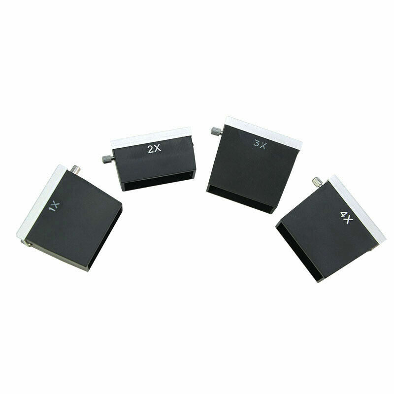 Piezas de lente binocular microscopio óptico de microscopio óptico 1X/2X/3X/4X