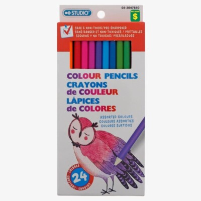 Studio 24PC of Colour Pencils - Case of 20 FREE SHIPPING