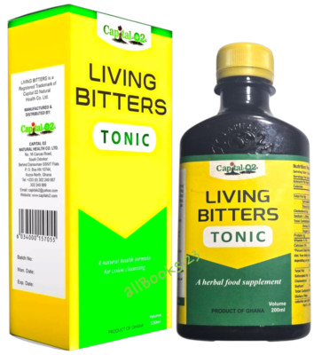 Living Bitters Tonic Natural Herbal Supplement, blood & Colon Cleansing 200 ml