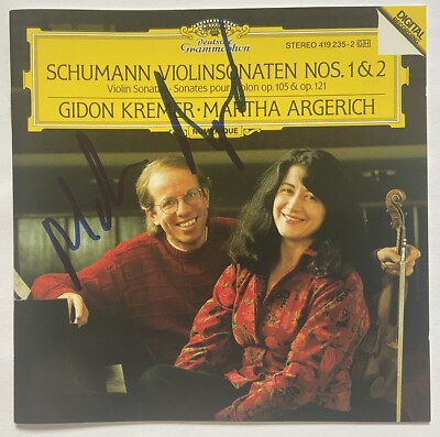 Martha Argerich signiert CD Original Unterschrift Autogramm Signed Signatur