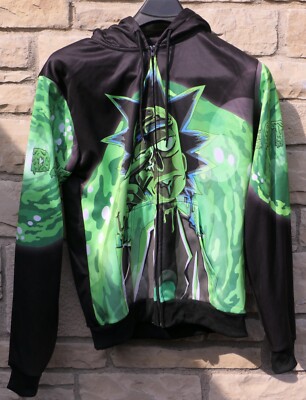RICK JUH DUDE SWEATSHIRT HOODIE GREEN MENS SIZE LARGE
