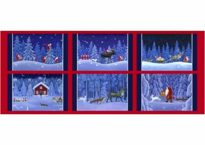Lewis & Irene ''Keep Believing'' CE8 Tomten & Friends Placemat Panel 18x44'' Cotton