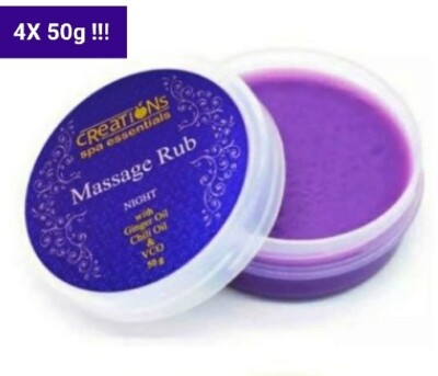 4x 50g!! Scented Creation SPA Massage Rub. UK Seller Fast Shipping!!