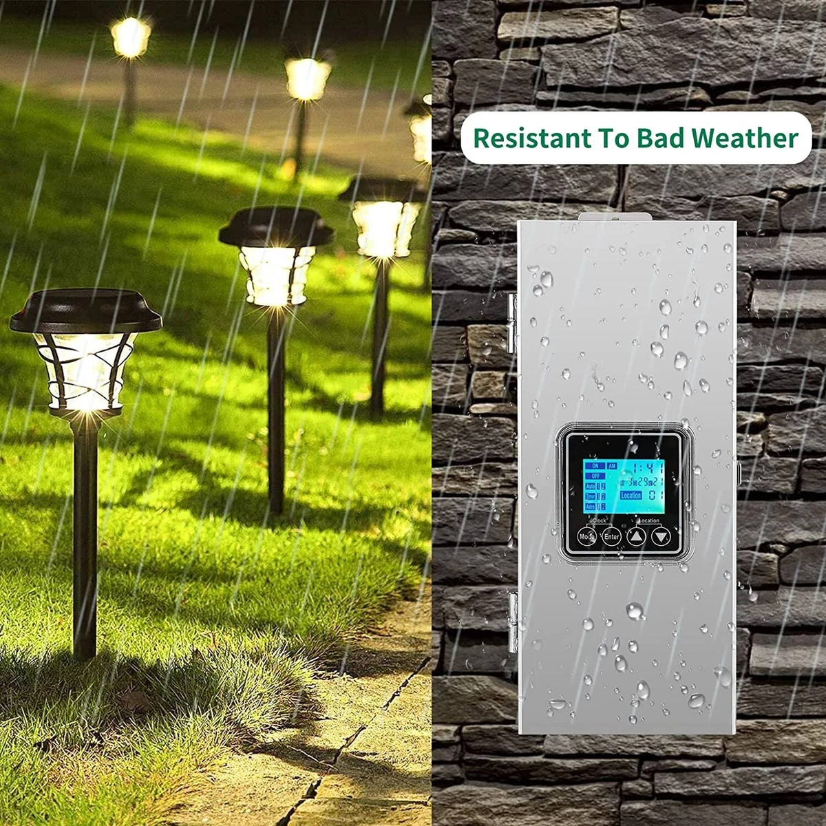 Outdoor low voltage landscape lighting outlet
