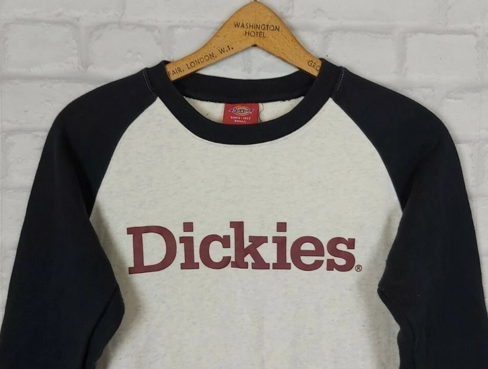 VINTAGE RETRO 90s DICKIES SWEATER SWEATSHIRT JUMPER SPORTS FESTIVAL BRIGHT BOLD