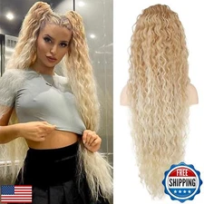 SEIKEA 36" Drawstring Ponytail Extension Long Lightweight Full Natural Curly 