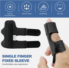 Adjustable Trigger Finger Splint Straightener Corrector Brace Support Protector