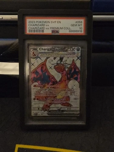 PSA 10- Charizard Ex 056- 2023 SVP Premium Collection Promo- With Guard