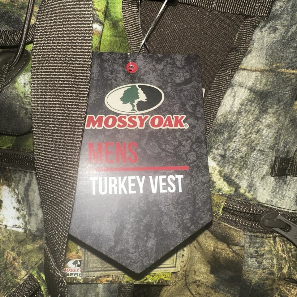 Mossy Oak Turkey Vest Official NWTF Obsession Camouflage Men's XL/2XL with Seat - Image 2 of 4